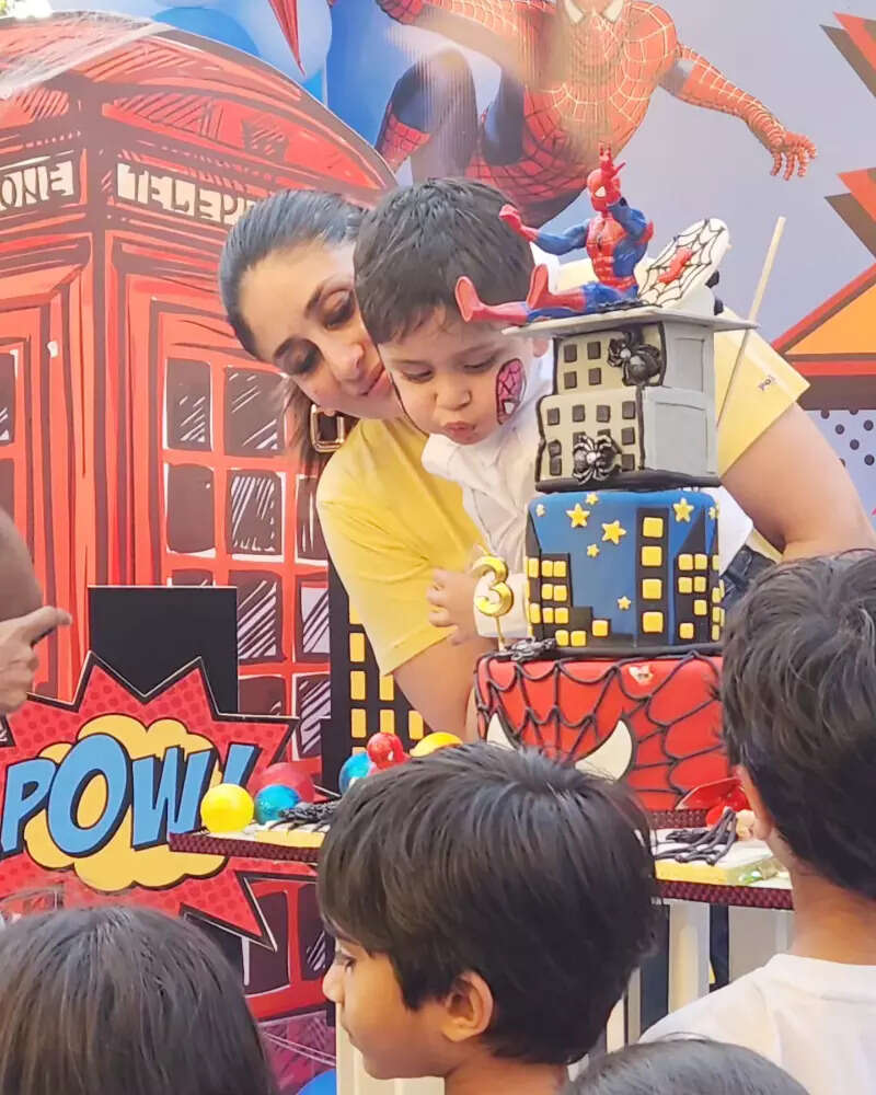 Inside Kareena Kapoor and Saif Ali Khan's son Jeh's Spider-Man themed birthday party