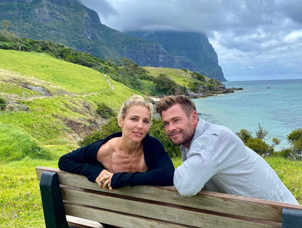 Chris Hemsworth and brother Liam enjoy a vacation on a private island with family