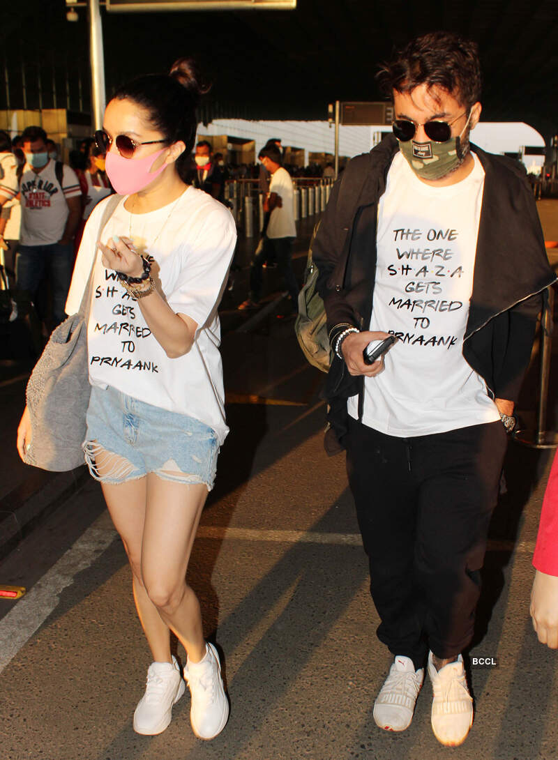 Photos of celebrities at airport