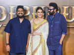 ​Kriti Sanon looks breathtaking in a 24-carat gold printed saree at the trailer launch of Adipurush