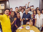 Satish Shah, JD Majethia, Ali Asgar & others attend Aanjjan Srivastav's 75th birthday party