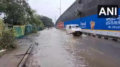 Heavy rain continues to lash Gujarat, causing road closures, flooding in cities