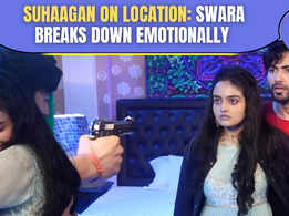 Suhaagan on location: Swara finds herself in trouble; Vedant comes to her rescue