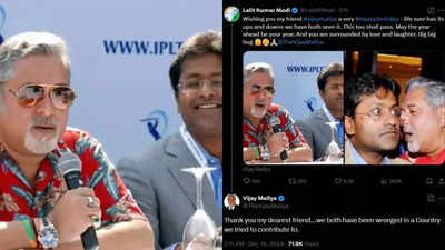 “Thank you my dearest friend….” Vijay Mallya responds to Lalit Modi’s birthday wish on social media