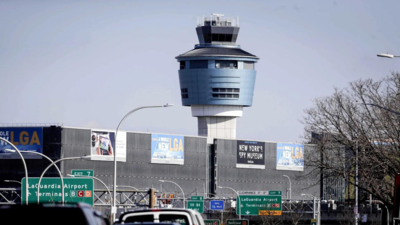 Passenger jet had to abort takeoff to avoid runway collision at New York's LaGuardia Airport