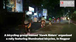 A group of city cyclists celebrated Diwali in a unique way