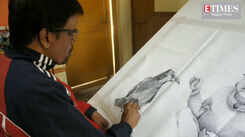 Artisans showcase beautiful paintings at a virtual art event